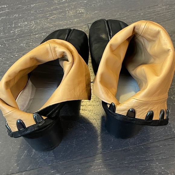 MAISON MARGIELA Black Tabi leather Ankle Heel Boots size 39 - Picture 14 of 15